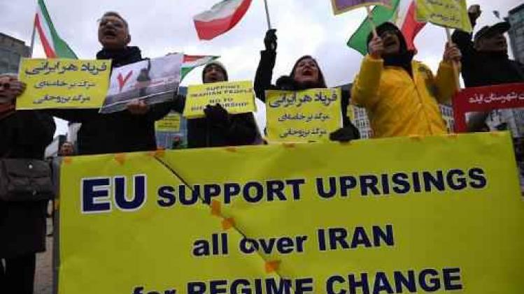 Zestigtal demonstranten bij protestactie in Brussel tegen Iraanse regering