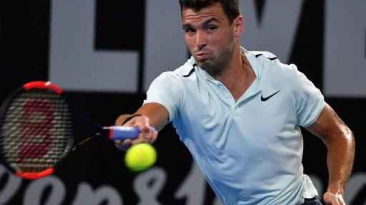 Titelverdediger Grigor Dimitrov kruipt door oog van de naald op ATP-toernooi Brisbane