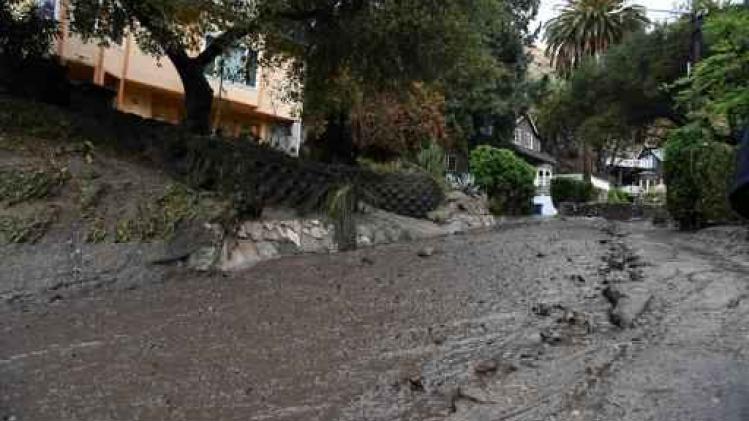 Vijftien doden bij modderlawines in Californië