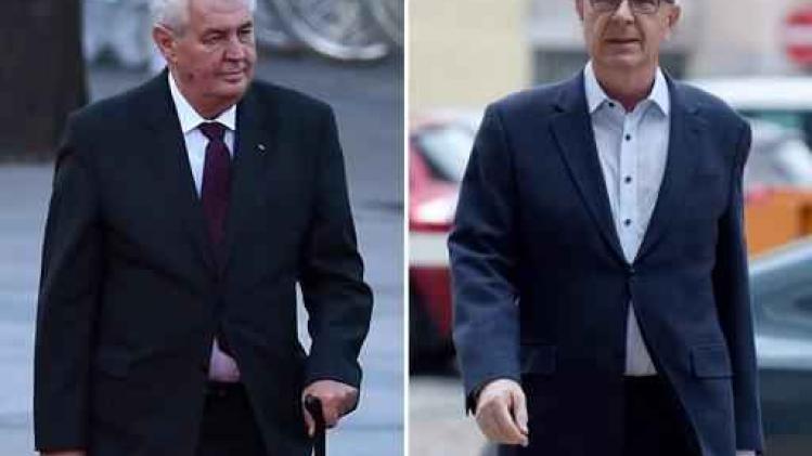 Zeman en Drahos beslechten Tsjechische presidentsrace in tweede ronde