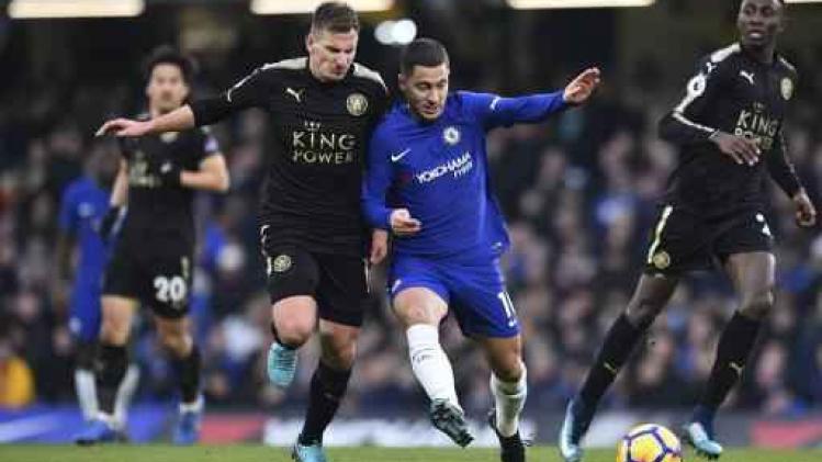 Belgen in het buitenland - Chelsea bijt tanden stuk op Leicester City