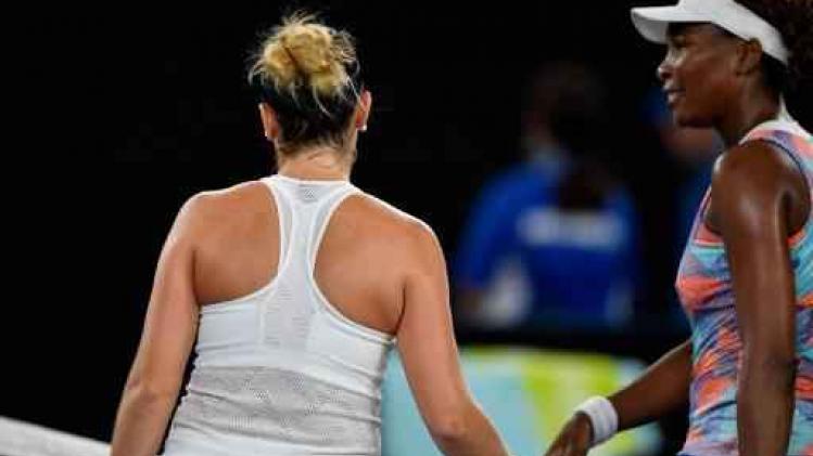 Australian Open - Venus Williams en Sloane Stevens raken niet voorbij eerste ronde