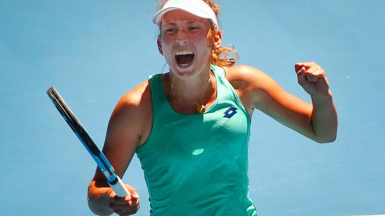 Elise Mertens plaatst zich voor halve finales Australian Open