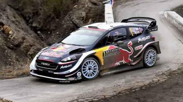 Rally van Monte Carlo - Ogier glijdt van de baan maar blijft leider