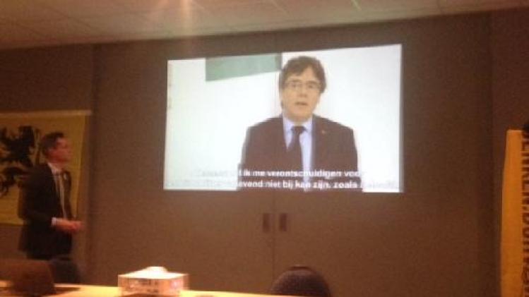 Puigdemont roept in videoboodschap democraten in EU op "Catalanen niet te laten vallen"