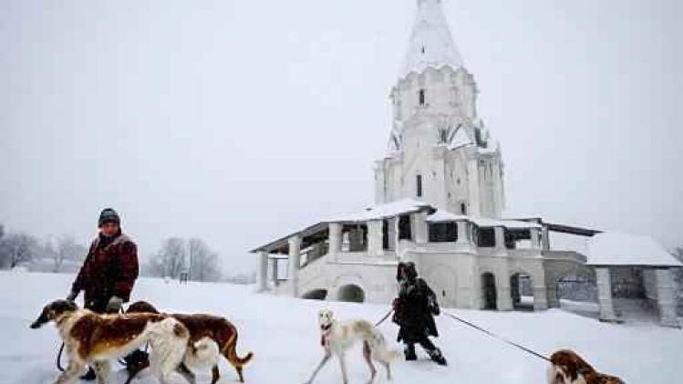 Moskou kreeg in 100 jaar nog nooit zoveel sneeuw over zich heen