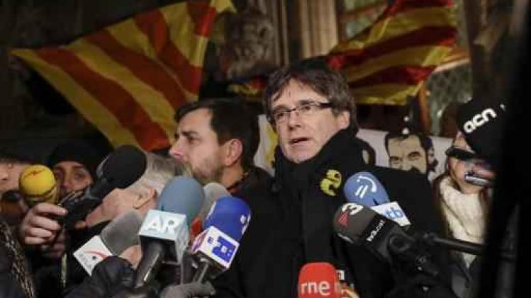 Puigdemont aanwezig op protestbijeenkomst in Leuven