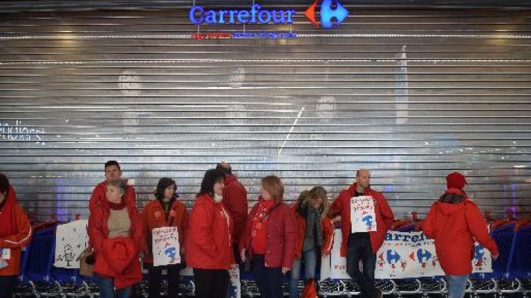 BBTK-militanten voeren solidariteitsactie in Carrefour-hypermarkten Genk en Belle-île