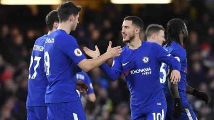 Belgen in het buitenland - Eden Hazard helpt Chelsea met twee doelpunten aan zege