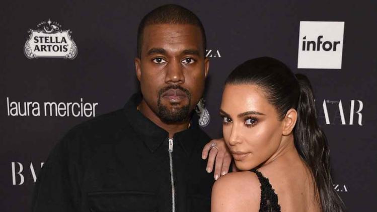 Kanye West en vrouw Kim Kardashian