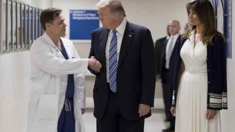 Schietpartij Florida - Trump bezoekt slachtoffers in ziekenhuis