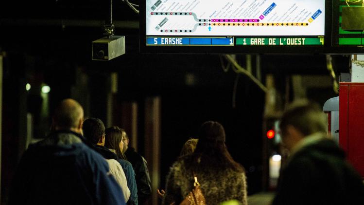 Geen enkele metro bediend in Brussel door staking MIVB