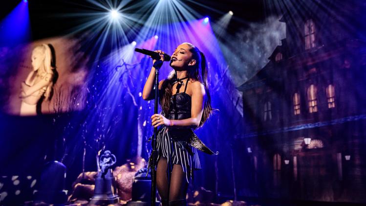iHeartMedia Presents Ariana Grande World Premiere Event On The Honda Stage At The iHeartRadio Theater Los Angeles