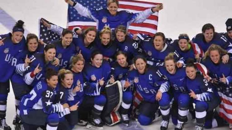 Amerikaanse ijshockeyvrouwen pakken goud na winst tegen Canada