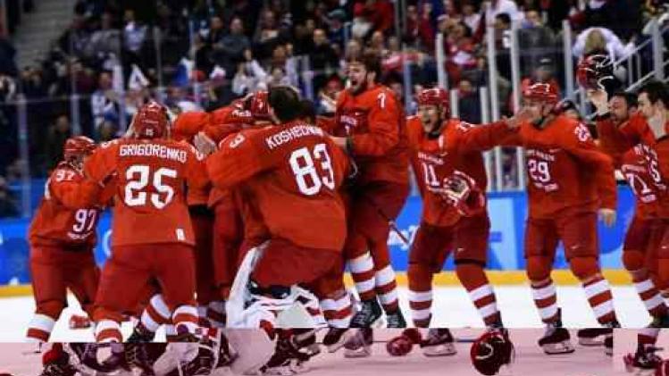 OS 2018 - Russen kloppen Duitsland in ijshockeyfinale na verlenging