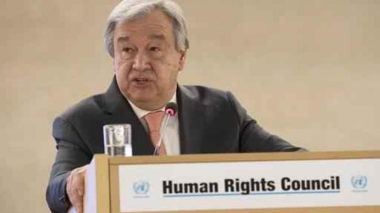 VN-hoofd Guterres eist "onmiddellijke toepassing" staakt-het-vuren in Syrië