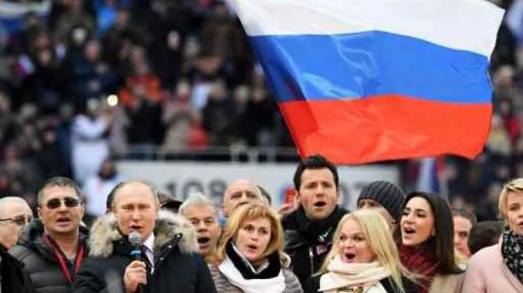 Presidentsverkiezingen Rusland - Poetin belooft "schitterende overwinningen"