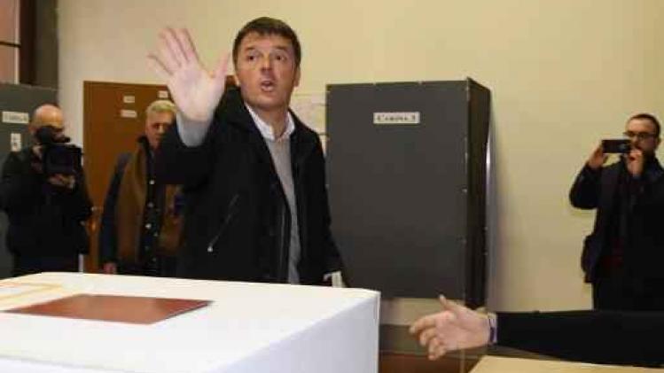 Verkiezingen Italië - Renzi wil nog niet reageren op zware verkiezingsnederlaag