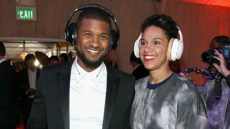 Zanger Usher en zijn vrouw Grace Miguel