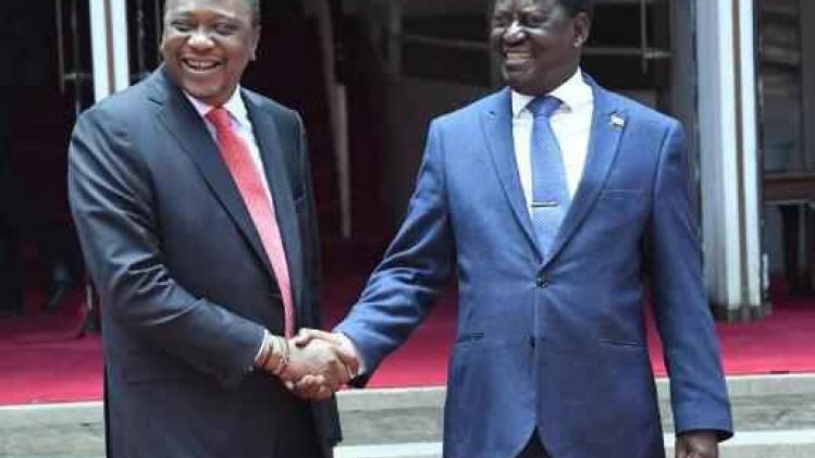 Keniaanse president en oppositieleider leggen al maanden durend conflict bij