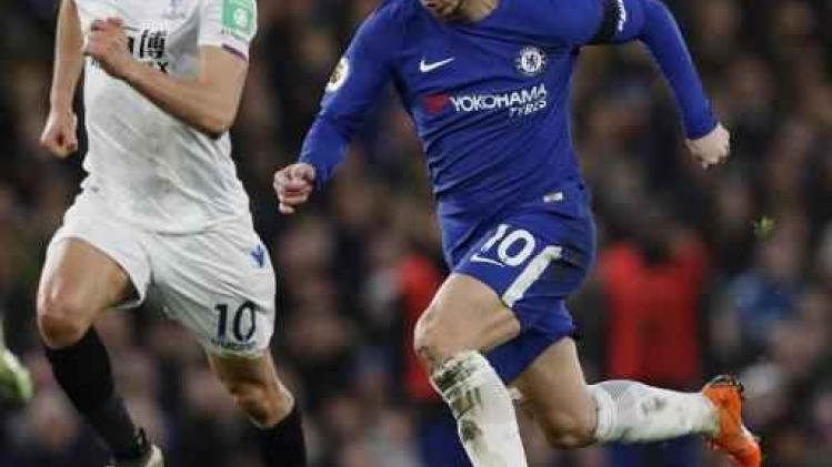 Belgen in het buitenland - Hazard en Courtois kloppen met Chelsea het Crystal Palace van Benteke