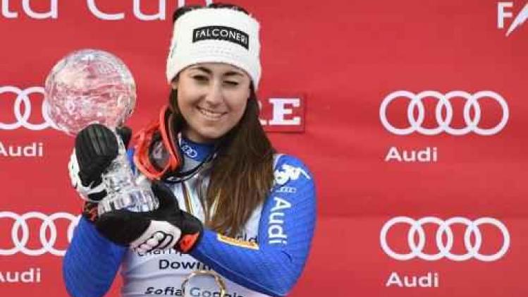 WB alpijnse ski: Goggia wint super-G Äre