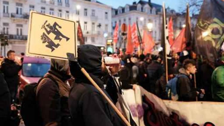 Tweehonderdtal personen protesteert in Brussel tegen politiegeweld