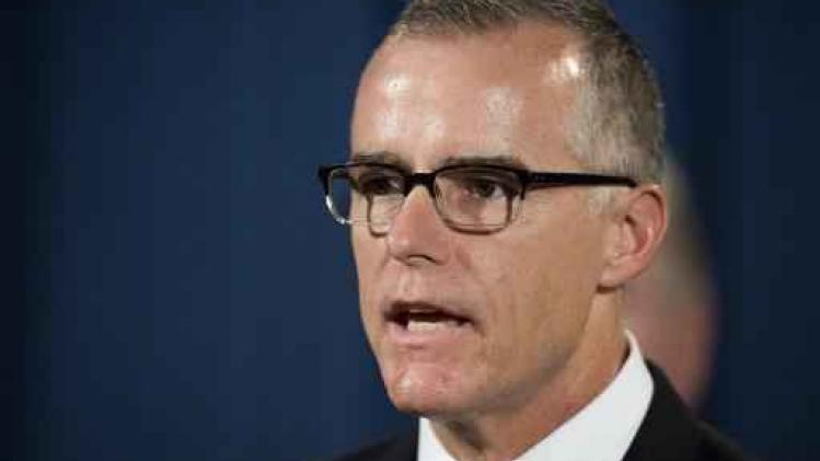 Adjunct-directeur FBI Andrew McCabe vlak voor pensioen ontslagen