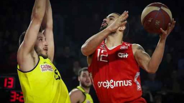 Euromillions Basket League - Spirou dient Oostende eerste nederlaag van het seizoen toe