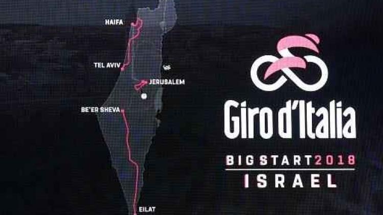Protest tegen start Giro d'Italia in Israël