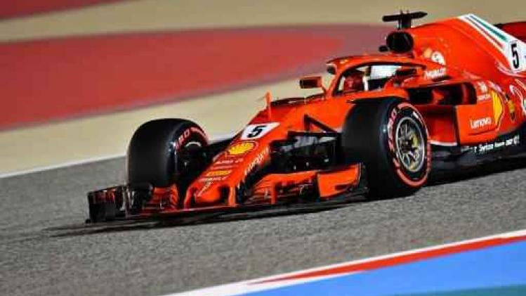 F1 - GP van Bahrein - Sebastian Vettel start op pole