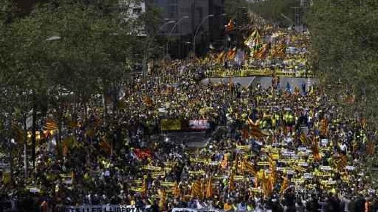 Duizenden betogen in Barcelona tegen gevangenschap separatistische leiders