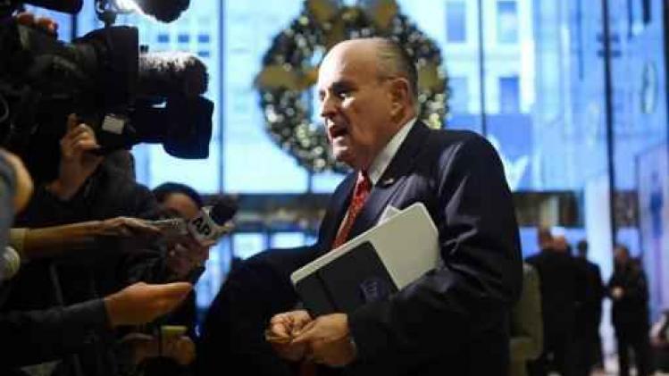 Rusland-onderzoek - Voormalige New Yorkse burgemeester Giuliani sluit zich aan bij juridisch team Trump