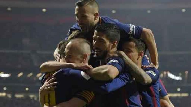 Copa del Rey - Barcelona heeft geen enkele moeite met Sevilla in Spaanse Bekerfinale