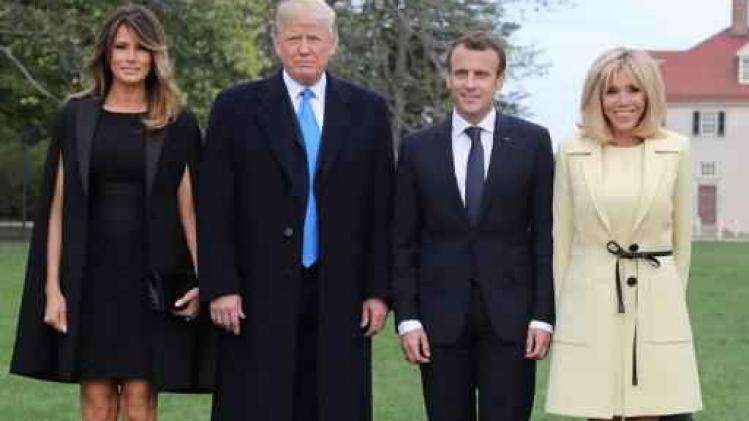 Trump ontvangt Macron in Witte Huis