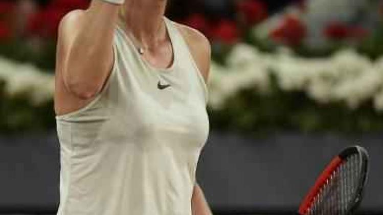 WTA Madrid - Kvitova pakt na marathonmatch derde eindzege in Madrid