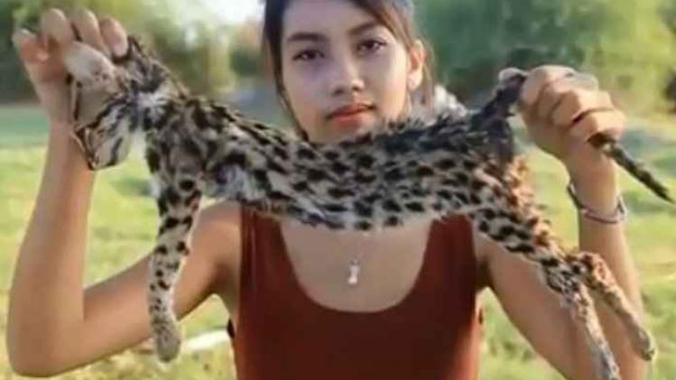 Vrouw vilt en eet bedreigde dieren en zet video op YouTube
