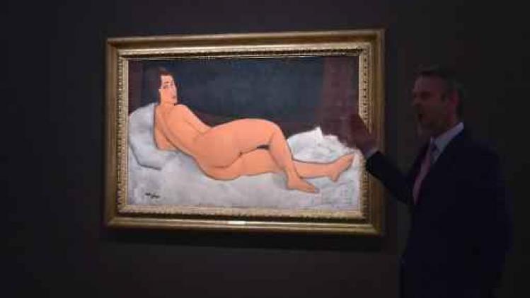 Naaktschilderij Modigliani duurste werk ooit geveild door Sotheby's