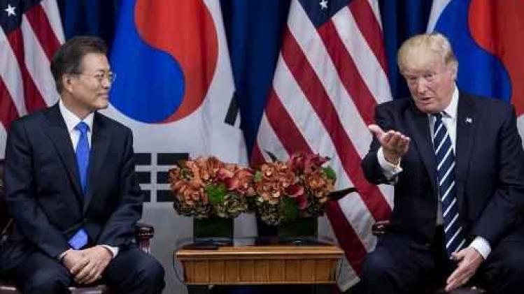 Trump en Moon gaan "nauw samenwerken" om top met Kim te doen slagen