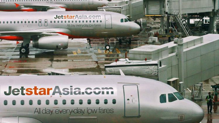 Jetstar Asia Airplanes bunk at Singapore Changi airport