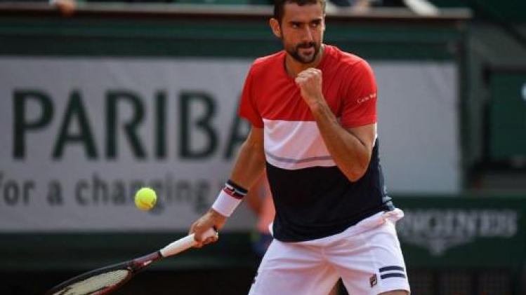 Cilic en Del Potro zijn de laatste kwartfinalisten op Roland Garros