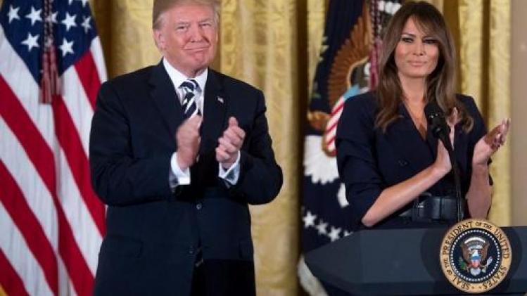 Melania Trump maakt eerste publieke verschijning in drie weken tijd