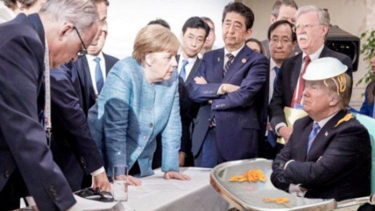 Trumpfoto G7 creatief bewerkt