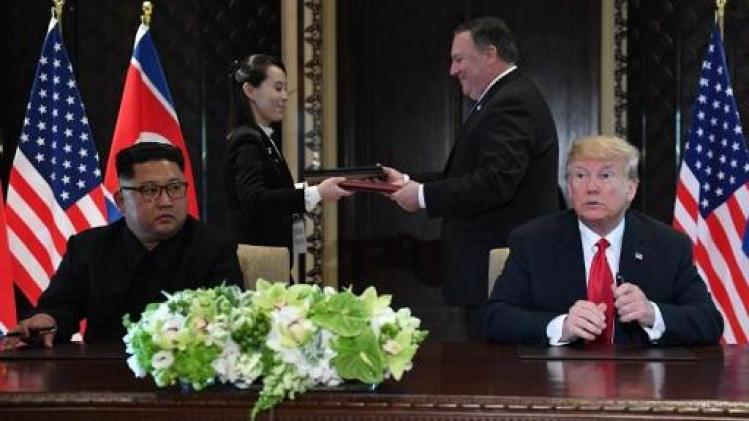 Kim en Trump ondertekenen document: "denuclearisatie gaat snel beginnen"