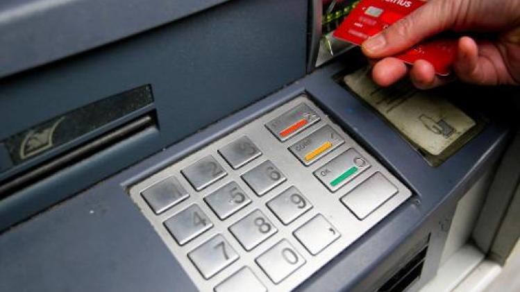 Geldautomaten in bankkantoren 's nachts afgesloten