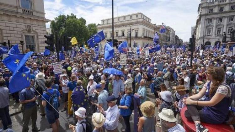 Duizenden mensen nemen in Londen deel aan anti-brexitmars