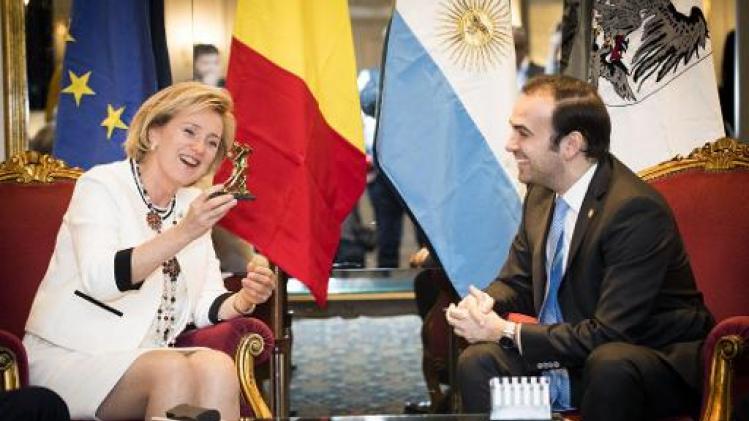 Prinses Astrid als eregast ontvangen in Buenos Aires