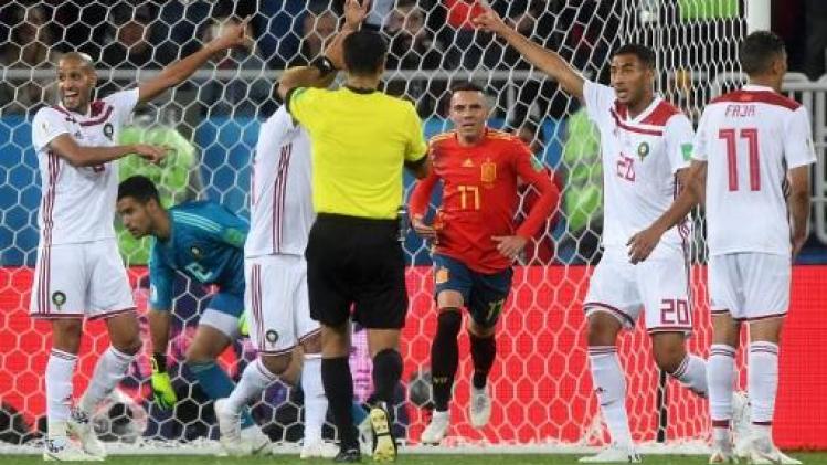 WK 2018 - Spanje groepswinnaar na moeilijke wedstrijd tegen Marokko
