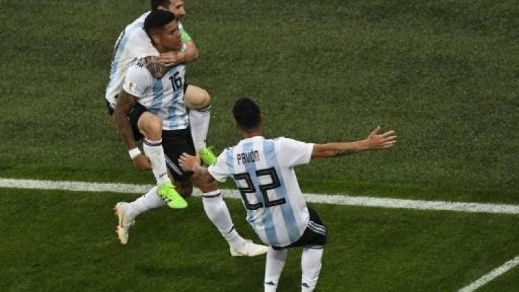 WK 2018 - Argentinië ontsnapt aan uitschakeling en treft Frankrijk in 8e finales