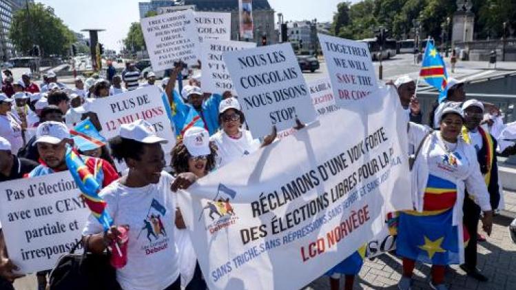 Duizendtal Brusselse betogers eist Congolese verkiezingen zonder Kabila